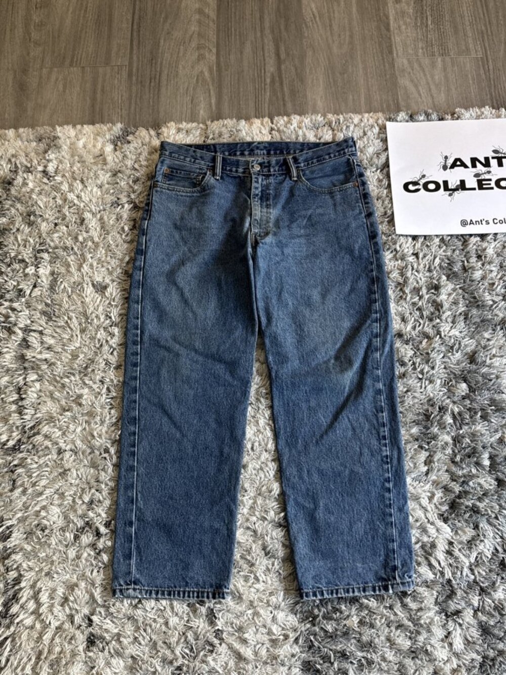 Levi'S Blue 00 S Levi 550 Denim Regular Fit Jeans Men 36X29 Casual Sz 36X29 - Picture 6 of 10